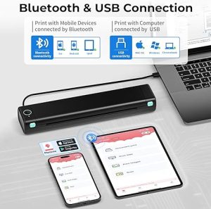 Bluetooth-and-USB-connection-of-bluetooth-portable-wireless-printer