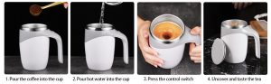 How to use a self stirring mug