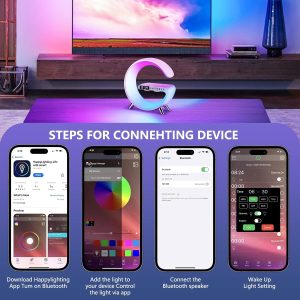 Steps to connect 3 in 1 g smart lamp