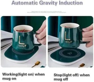 Automatic Gravity induction of Constant temperature smart Tea heating pad mug
