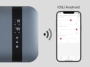 portable fridge with WiFi connectivity, controllable through a smartphone app on iOS and Android devices.