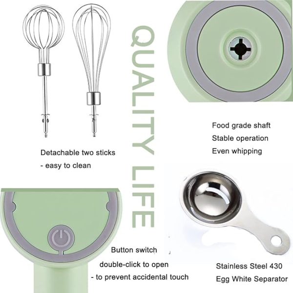Parts of a wireless electric mixer