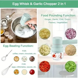multipurpose use of the wireless electric mixer