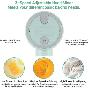 speed setting for wireless electric mixer