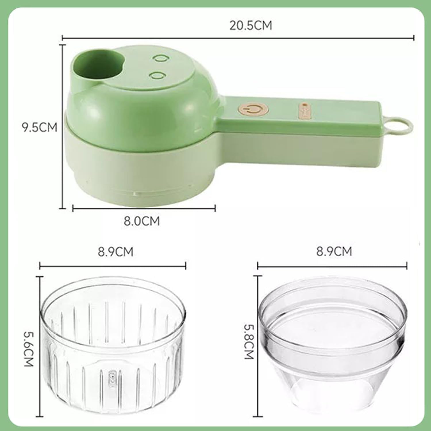 transparent container that holds the sliced vegetable